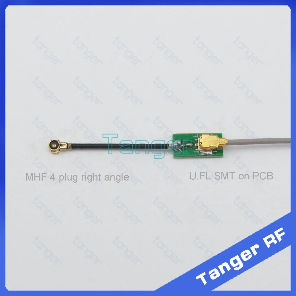 Tanger IPX IPEX U.FL Гнездо SMT на PCB к MHF4 штекер под прямым углом 0 81 мм RF коаксиальный
