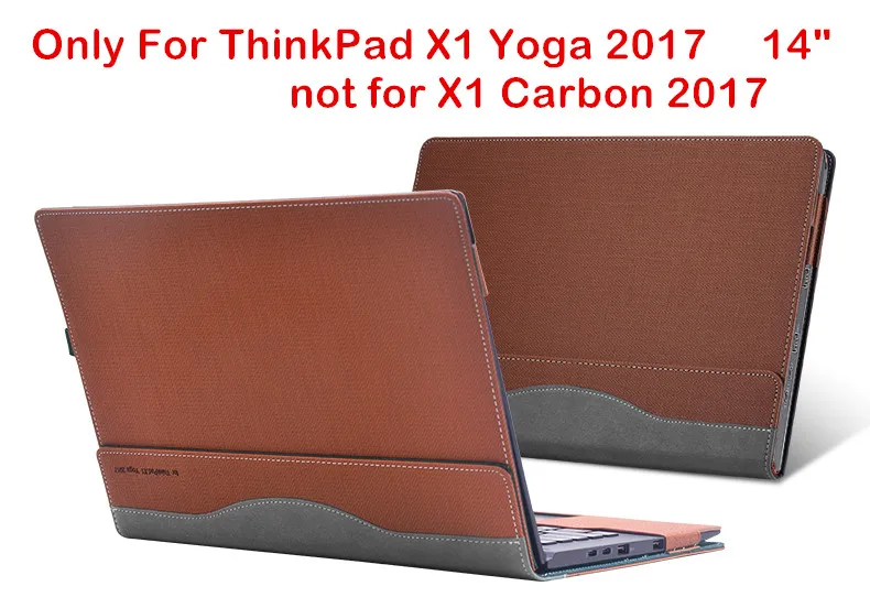brown Съемный чехол для lenovo ThinkPad X1 Yoga 14 дюймов чехол для ноутбука сумка для ноутбука планшет из искусственной кожи защитный чехол Подарок - Цвет: brown