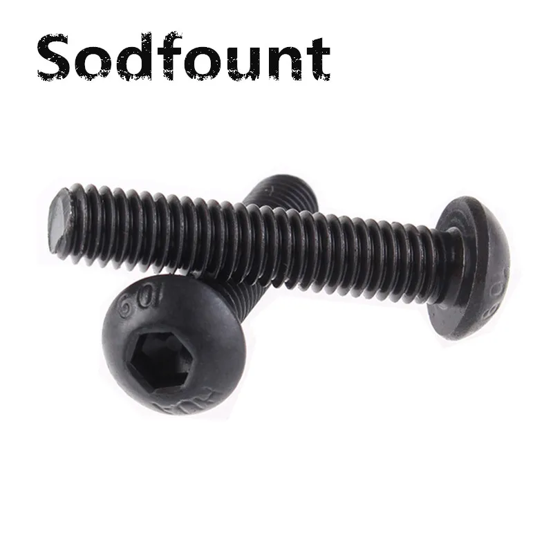 100 шт. M2/M2.5/M3/M4 yuan чашка полукруглая головка для сковороды черный класс 10 9