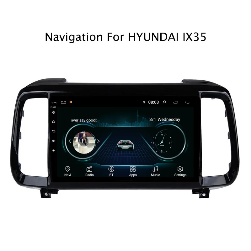 NaviTopia Android 8 1 автомобильный Радио стерео видео плеер для hyundai IX35 2018 с