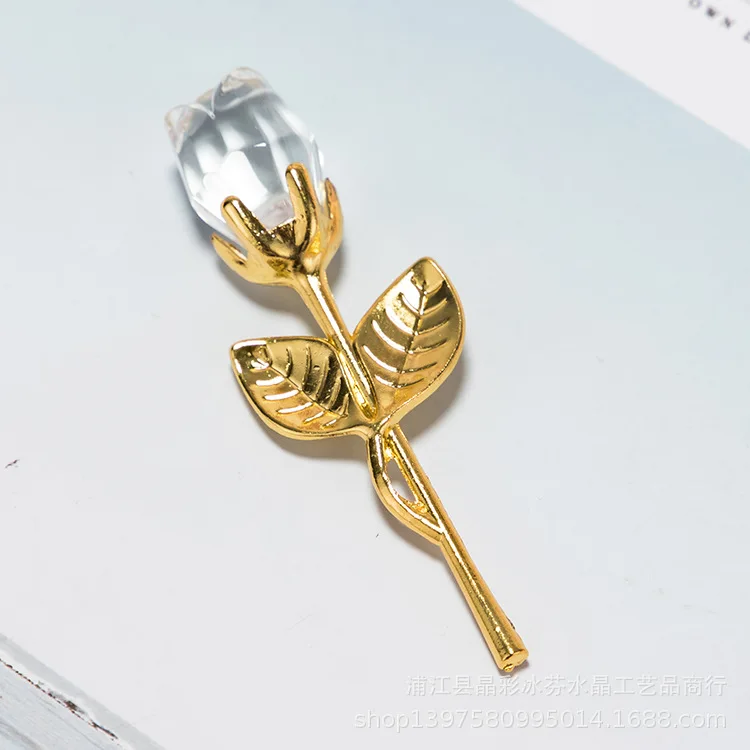 100 шт. на выбор кристально-золотые и прозрачные длинные кристаллы розовые