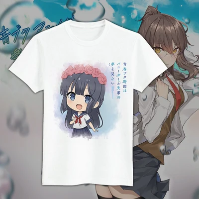 01 Аниме «Seishun Buta Yarou wa Bunny Girl Senpai no Yume wo Minai», футболка для косплея, футболки, топы - Цвет: 01