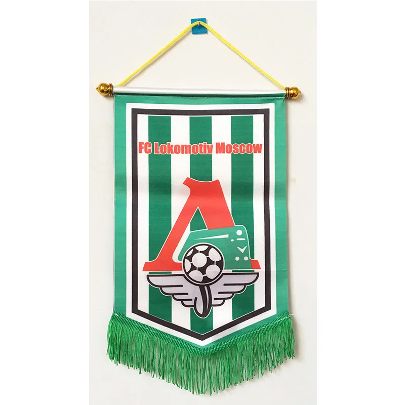 Россия Lokomotiv моск FC 30 см* 20 см размер двухсторонние рождественские украшения для дома висящий флаг баннер подарки
