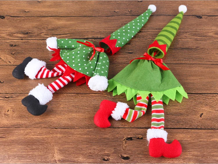 Рождество горошек полоса бутылки вина крышка обеденный стол держатель партии