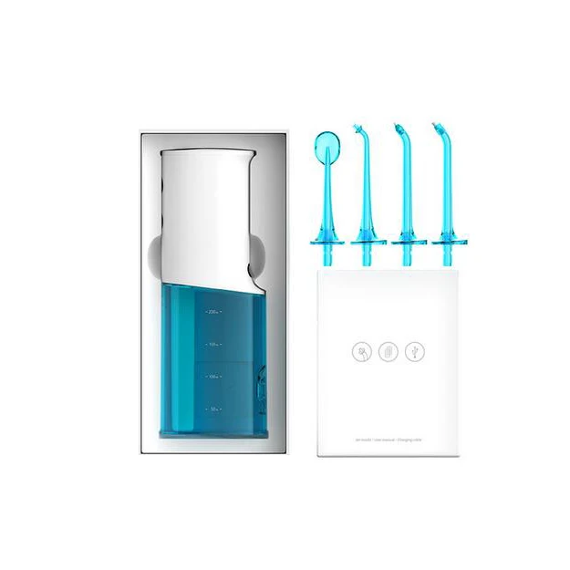 With 5 Nozzle SOOCAS W3 ирригатор для полости рта портативный водный зубной Флоссер струя воды очистки зуба мундштук протез очиститель зубов щетка - Цвет: With 5 Nozzle