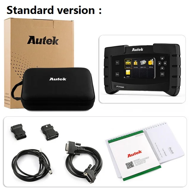 Standard version Autek OBD OBD2 автомобиля диагностический инструмент программы кодирования двигателя подушка безопасности; ABS SRS EPB SAS ESP TPMS сбросить иммобилайзер IFIX-969 автомобиль сканер - Цвет: Standard version