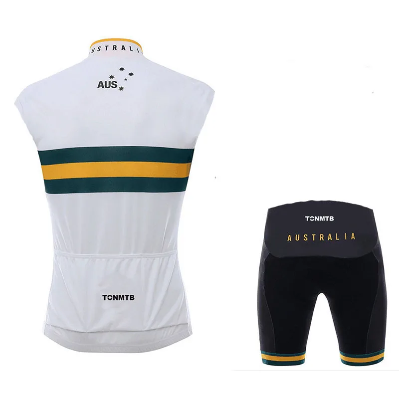 Без рукавов Велоспорт Джерси (bib) шорты дышащая одежда для велосипедистов Бег