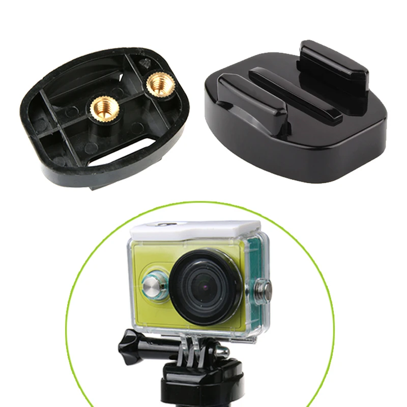 

Camera Accessories Quick-release 1/4" Screw Flat Surface Buckle Tripod Mount For Gopro Hero 6 5 4 3+ for Xiaomi yi 4K SJCAM Eken