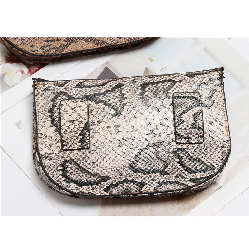 Gradosoo Retro Serpentine Waist Bag Female PU Leather Belt Women Fanny Pack Fashion Travel Ladies Coin Pouch LBF375 | Багаж и сумки