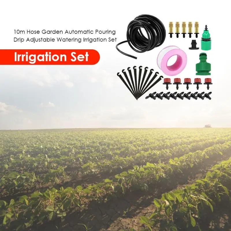 10/20/25/30m Garden Automatic Pouring Drip Irrigation System Garden Irrigation Kit Adjustable Drip Spray Watering Irrigation Set