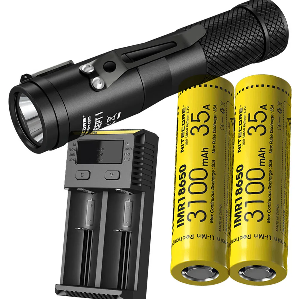 Новинка тактическая вспышка NITECORE C1 Concept 1 CREE XHP35 HD E2 LED max 1800 люмен дальность луча 220