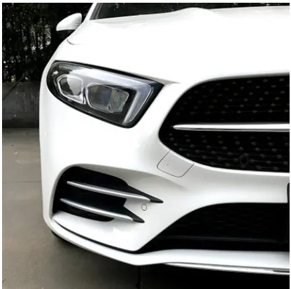 4 шт./лот Пластик ABS хромированные наклейки Накладка для Mercedes Benz A класс W177 A180 A200
