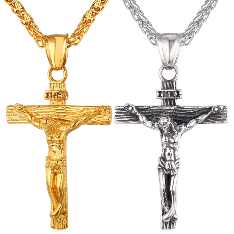 Женская винтажная подвеска с цепочкой на шею|crucifix pendant|pendant with chaincrucifix cross pendant |