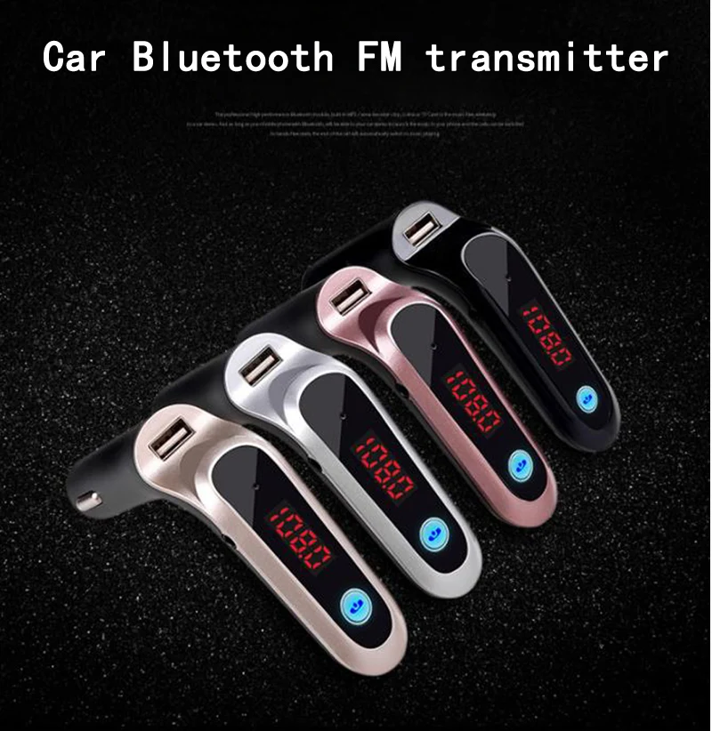 Bluetooth fm-передатчик, беспроводной автомобильный комплект с громкой связью, прикуриватель, музыкальный mp3-плеер, USB автомобильный адаптер для быстрой зарядки, радио