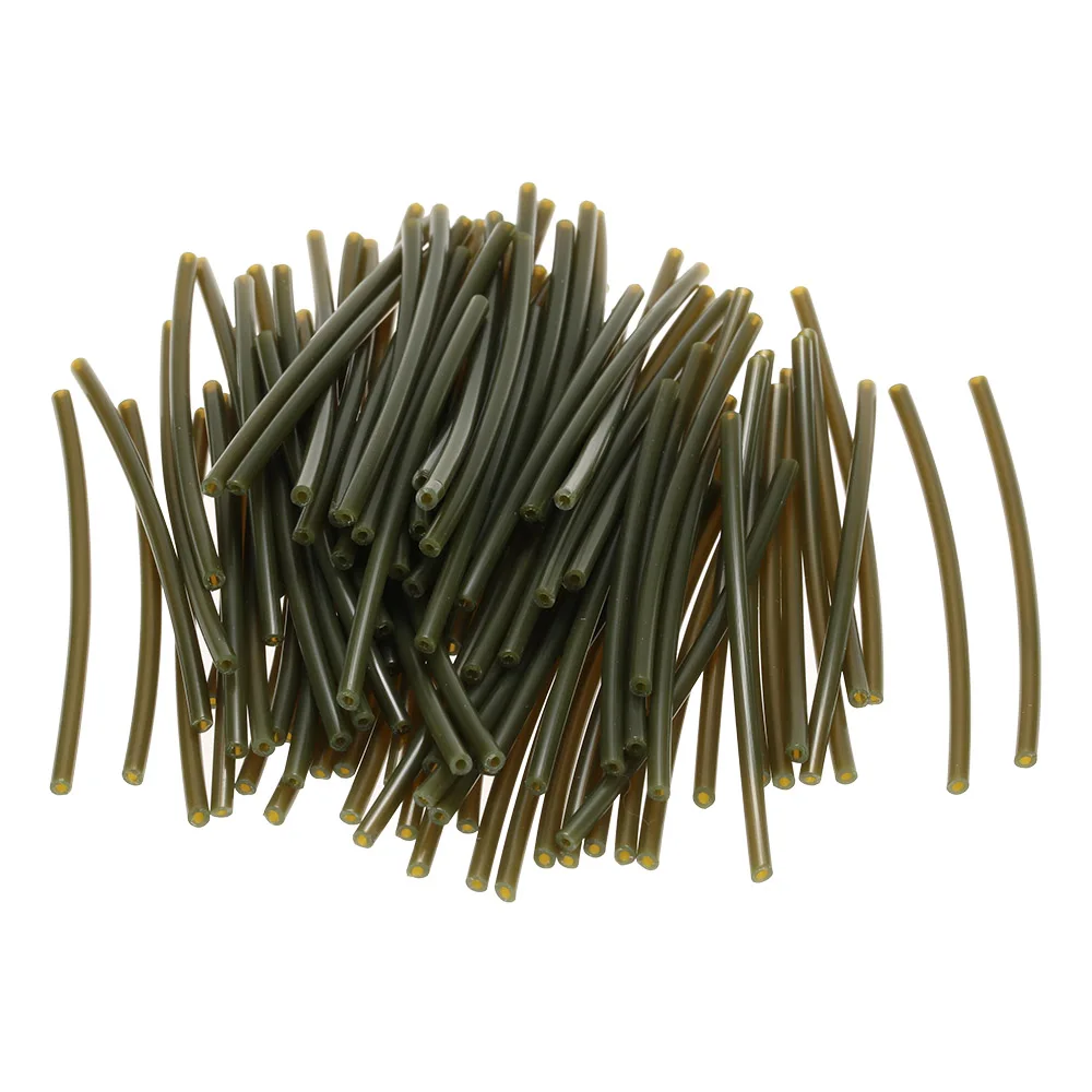 

100Pcs Fishing Rubber Tube 6cm * 1mm Fishing Heating Shrink Tube Carp Fishing Tackle Lures Rod Bait Accessories Pesca