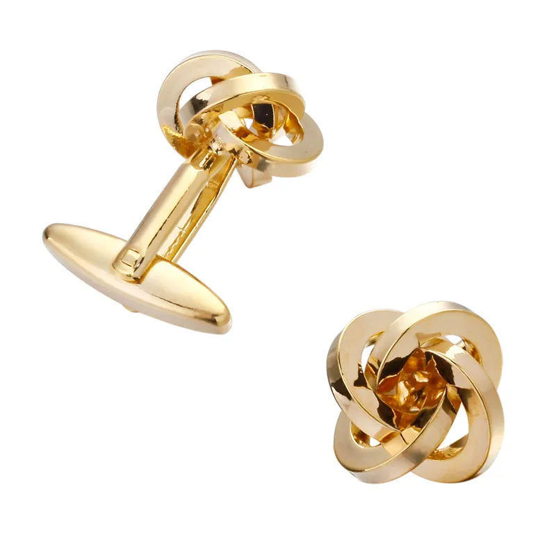 Ювелирные изделия XKZM модельные запонки с золотым узлом для мужчин