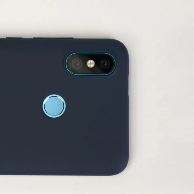 XIAOMI 100% оригинальный защитный чехол из ПК для 6X синий тонкий и легкий мягкий