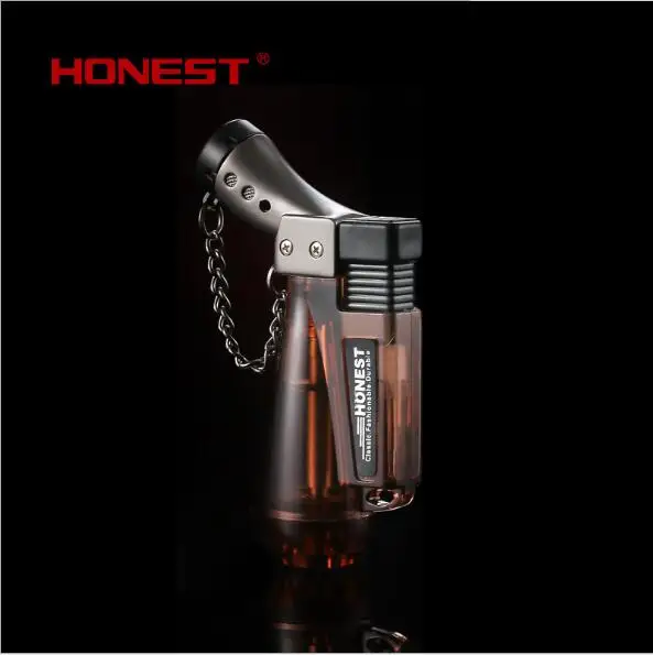 Honest genuine blue direct jet flame lighter large capacity and multicolor outdoor ignition gas inflatable | Дом и сад