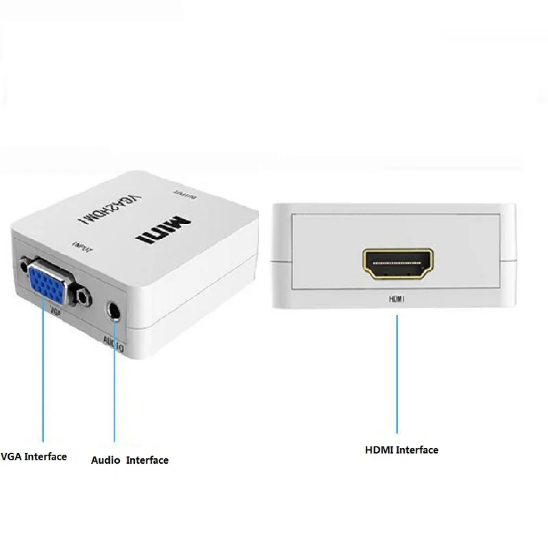 VGA к HDMI 1080 конвертер с P Аудио разъем адаптера MHL Поддержка USB питание для тетрадь PC