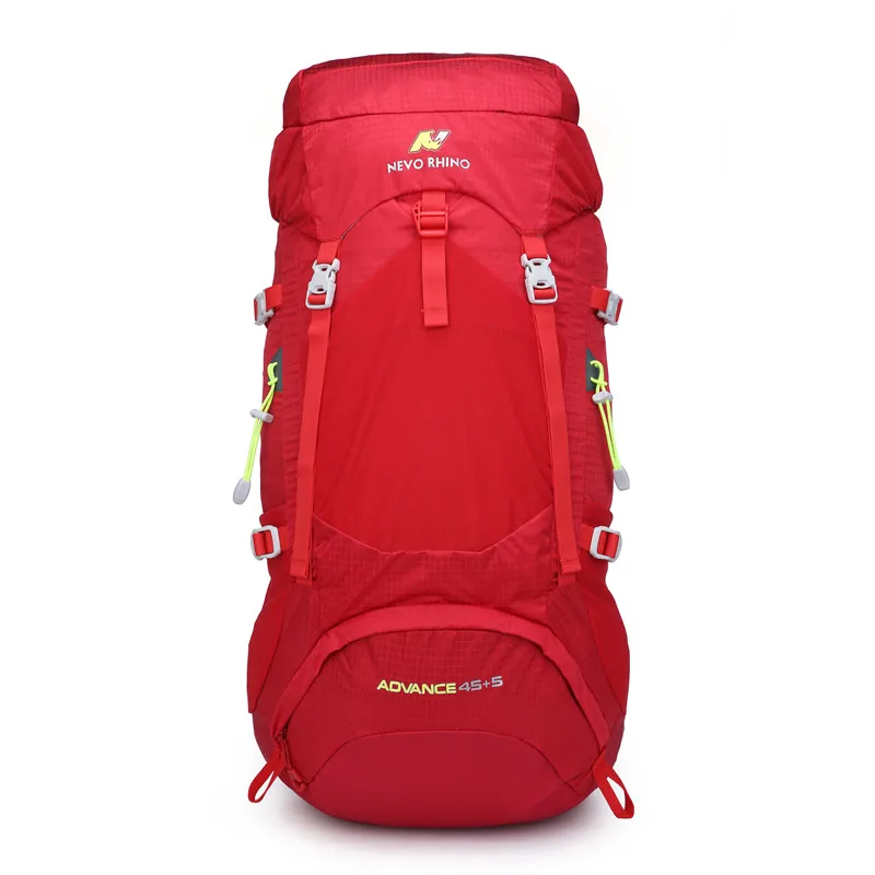 50L NEVO RHINO, водонепроницаемый мужской рюкзак, унисекс, дорожная сумка, походный, для альпинизма, альпинизма, кемпинга, рюкзак для мужчин - Цвет: Красный