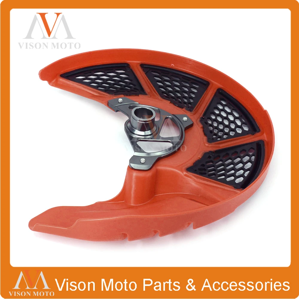 Front Brake Disc Rotor Guard Cover For KTM SX SXF XC XCF EXC EXCF 125 150 200 250 300 350 400 450 500 525 530 2003-14 SMR 04-10 |