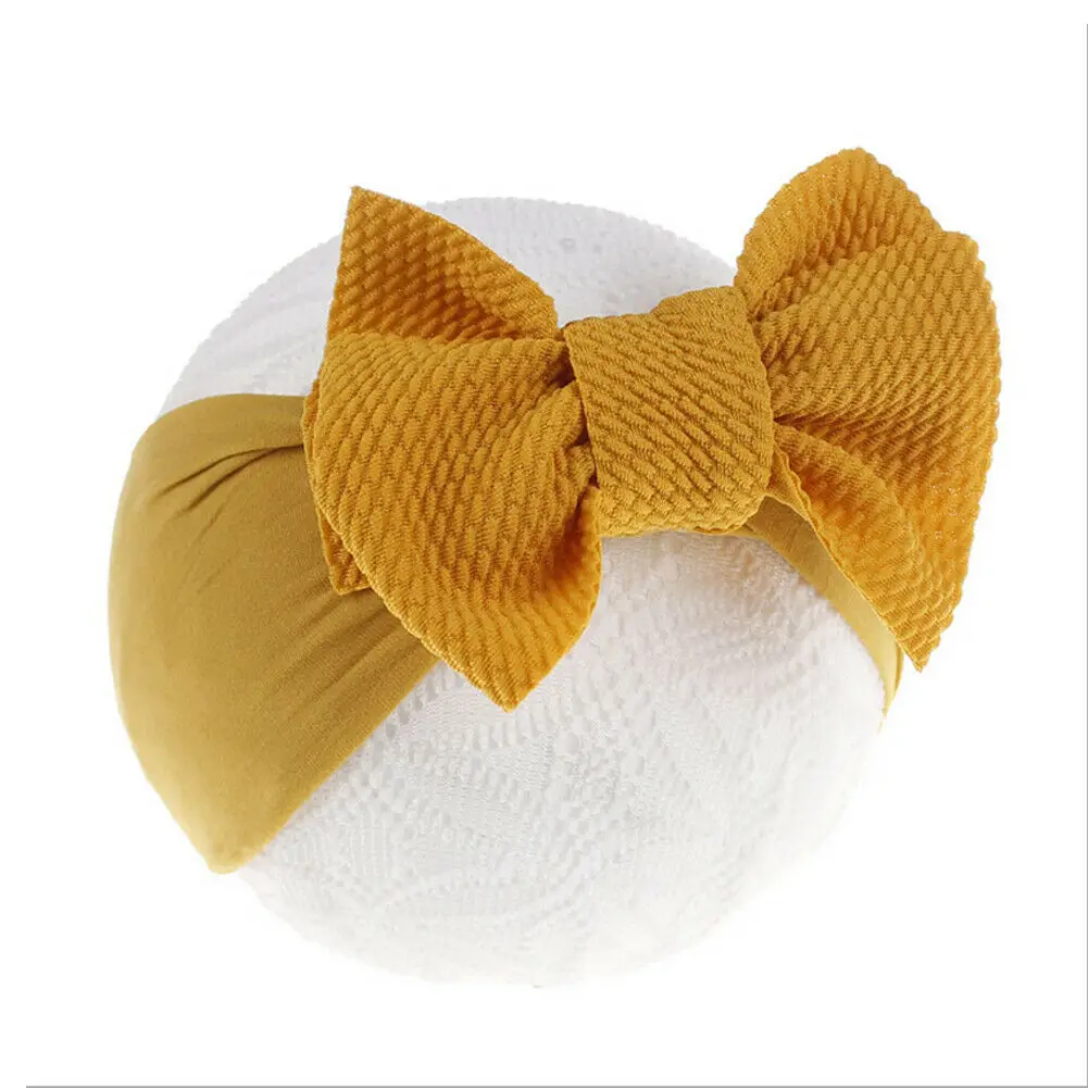 2019 Brand New Soft Baby Girls Kids Toddler Bow Hairband Headband Turban Head-Wrap Hot Accessories Headwear 9 Color | Детская одежда и