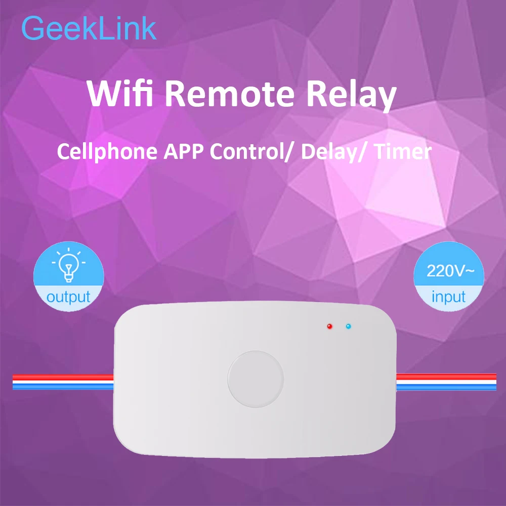 Geeklink Smart Home WiFi Switch Interrupter DIY Timer Remote Control for Alexa Google Wireless Socket Domotica|Модули для умного