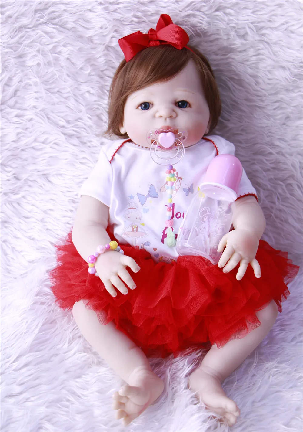 

Doll Baby 55CM 22inch Doll Bebe Reborn Dolls Girl Lifelike full Silicone Reborn Doll Fashion Boy Newborn Reborn Babies dollmai