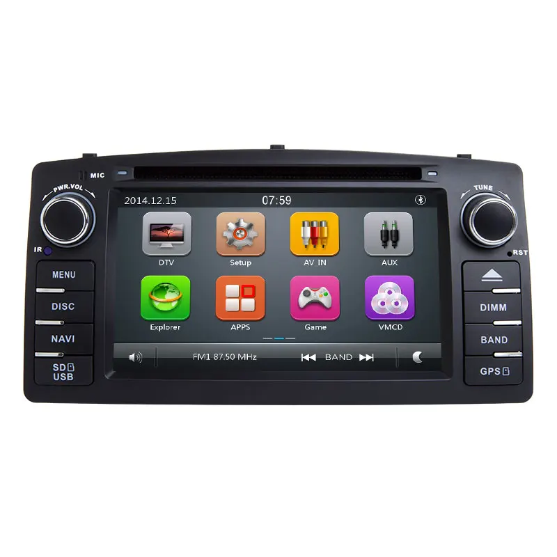 2 Din автомобильный DVD плеер Josmile для Toyota Corolla E120 BYD F3 2000 2005 2006 радио мультимедиа