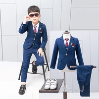 kids boys suits 2019 boys weddings sets single button formal boys wedding child vesttopbottomshirt new for 4 6 7 8 9 10 years