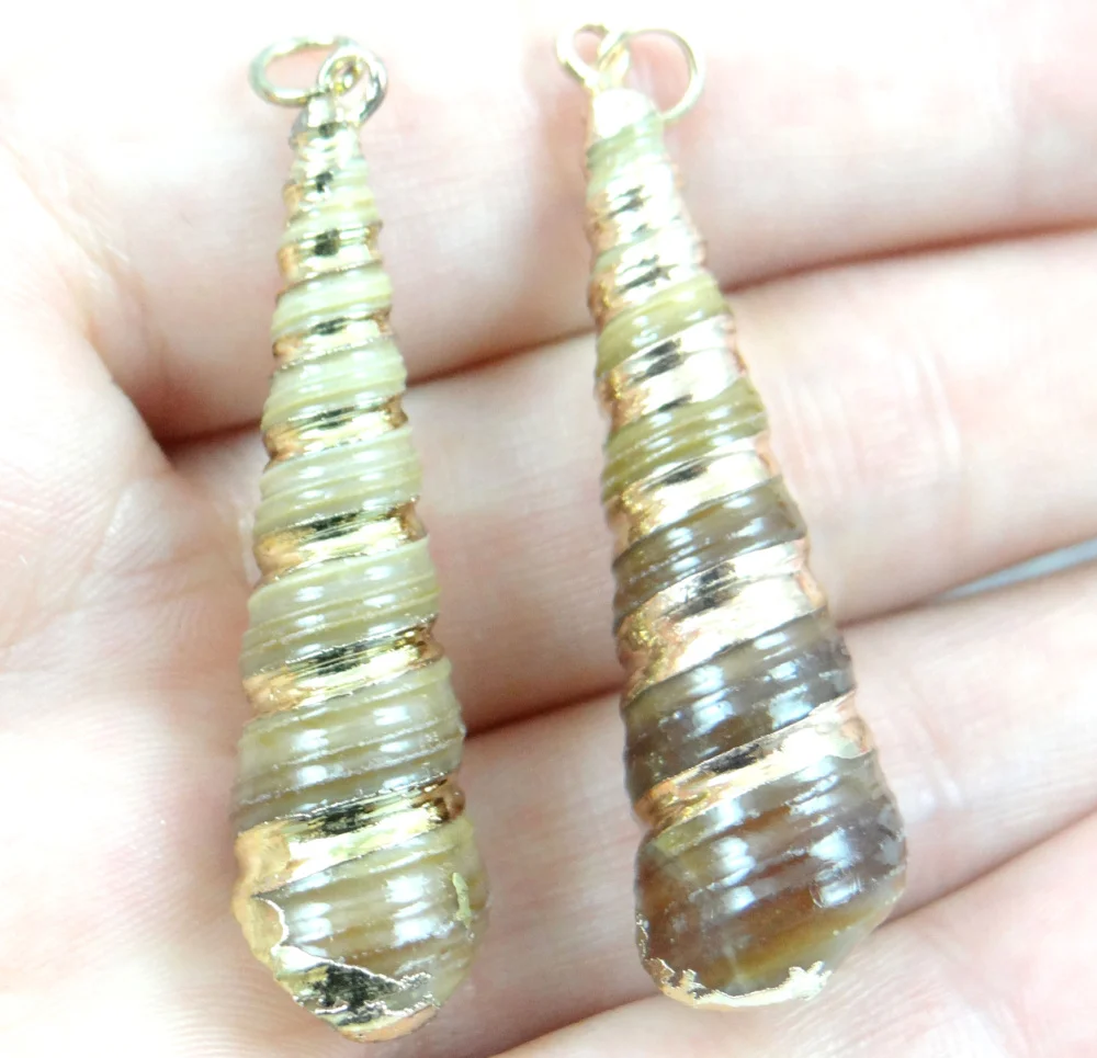 6 шт. подвески в виде ракушек морских ракушек|pendants jewelry making|jewelry making pendantsmaking pendant |