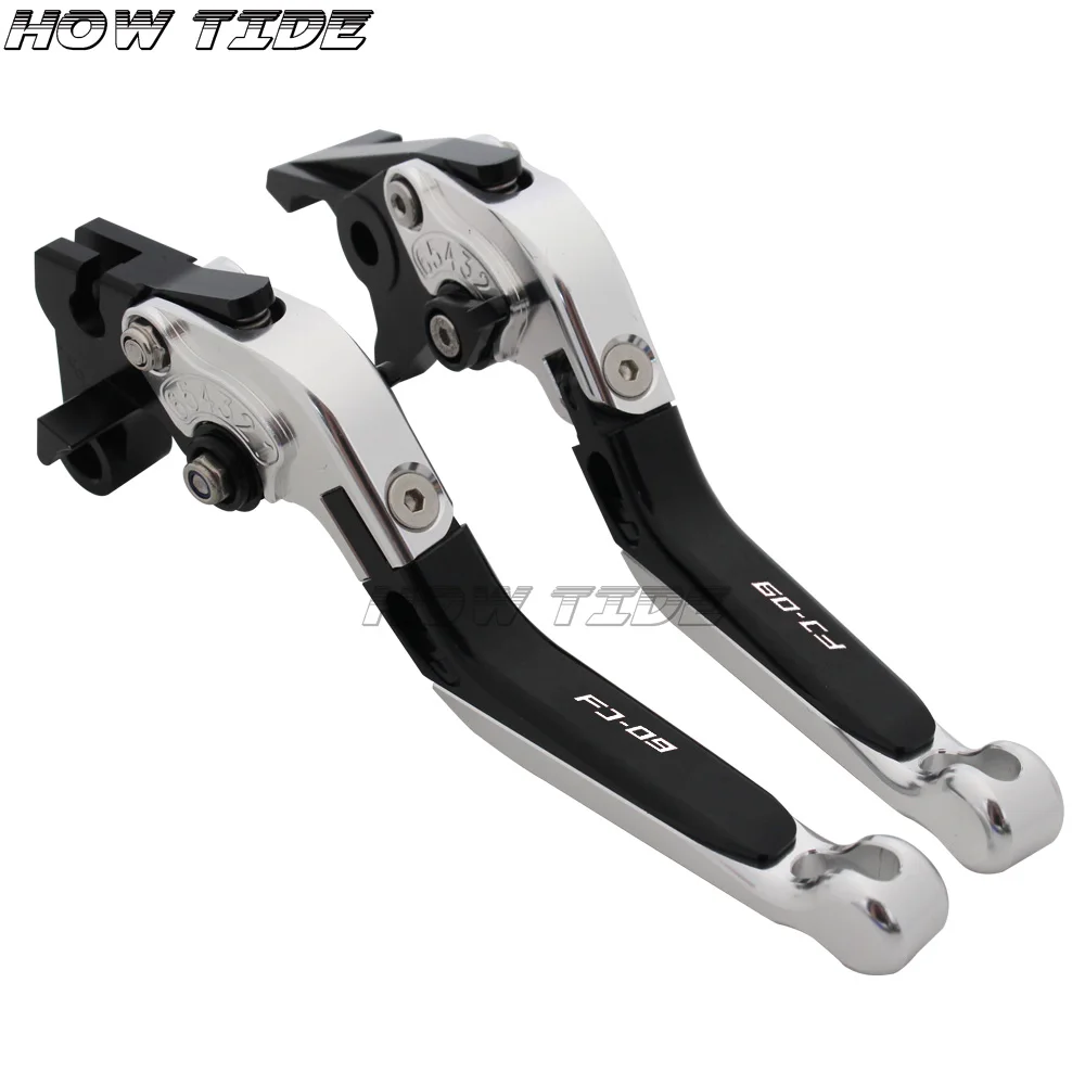 Laser Logo(FJ-09) CNC Складные Выдвижные рычаги тормозной муфты мотоцикла для Yamaha FJ-09 FJ09
