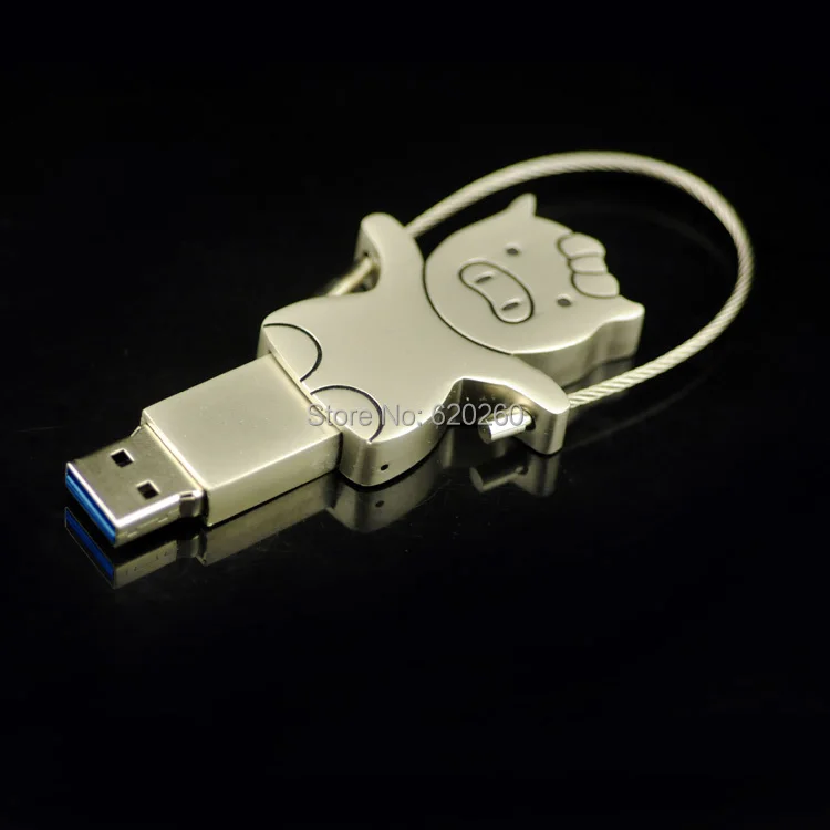 64 Гб Флеш накопитель Металлическая свинья USB флэш-накопитель USB3.0 диск ГБ 32