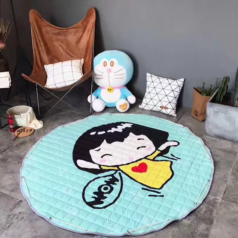 Игровой коврик для хранения круглый ползания младенцев детские игрушки сумка