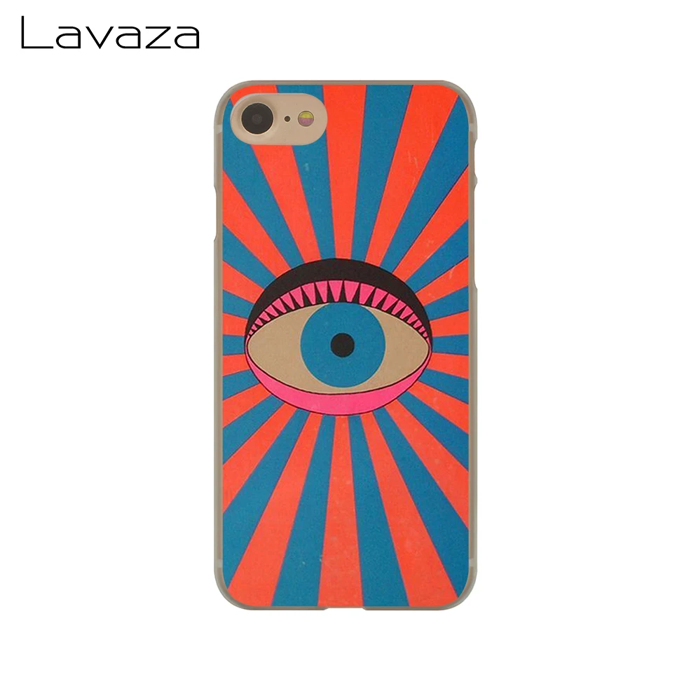 Lavaza золотой фольги сглаза в Румяна чехол для телефона Apple iPhone 4 4S 5C 5S SE 6 6S 7 8 Plus 10 X Xr