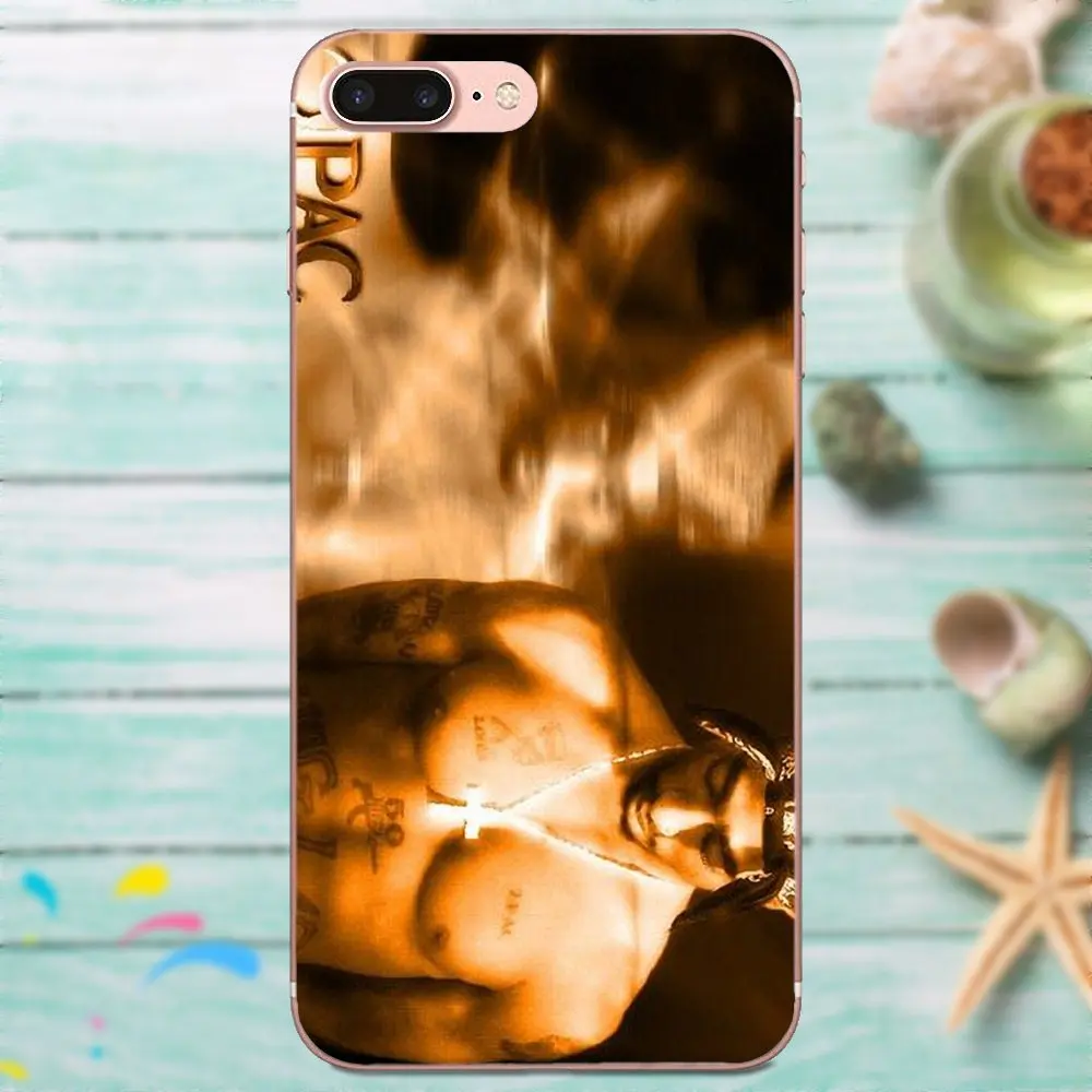 Hd Tupac Shakur 2pac для Apple iPhone 4 4S 5 5C 5S SE 6 6S 7 8 Plus X XS Max XR Мягкий ТПУ чехол мобильного