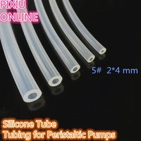 1pcs yt897 transparent hose 5 id 2 mmod 4 mm silicone tube tubing for peristaltic pumps plumbing hoses 1meter
