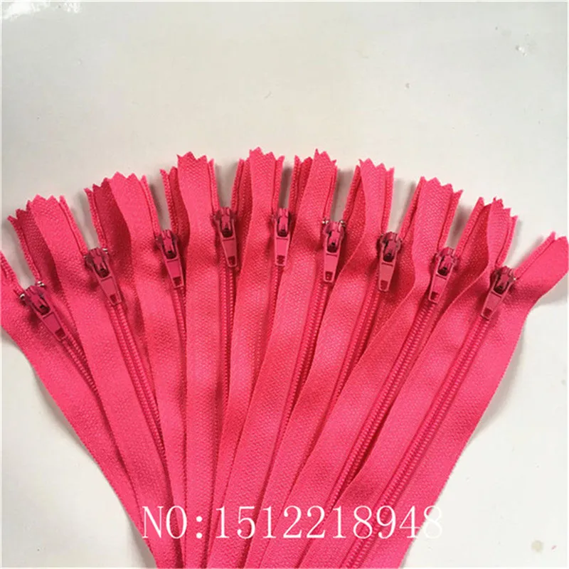 rose 10-100 шт 3# закрытый конец нейлоновые катушки молнии портной Швейное Ремесло(22 дюйма) 55 см Crafter's& FGDQRS(20/цвет U PICK - Цвет: rose
