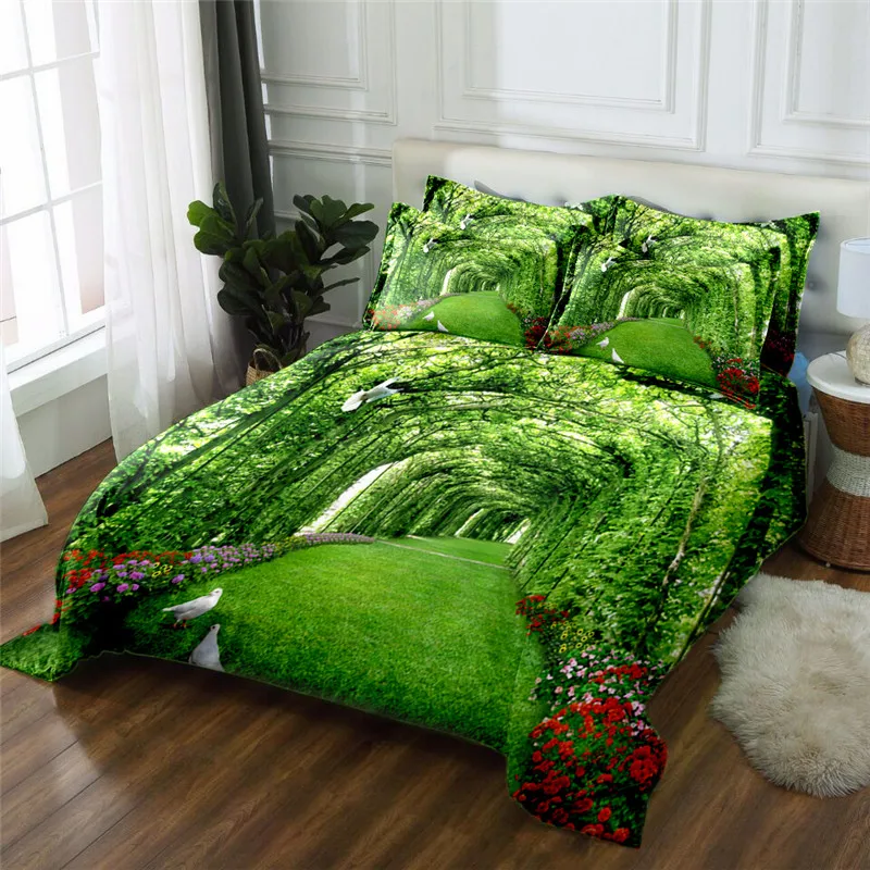 4 шт. Комплект постельного белья из микрофибры с 3D принтом|bed sheet|duvet cover setbedding set |
