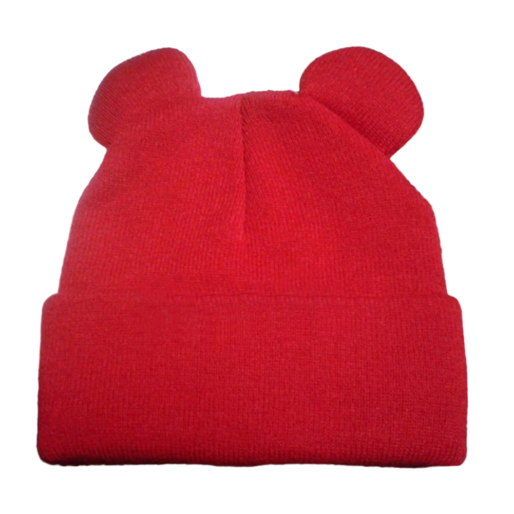 6 Colors Autumn Winter Cute Cat Ears Hat Women Girl Knitted Fur Warm Caps Beanies Hats Skullies Ladies Casual Bonnet | Аксессуары для