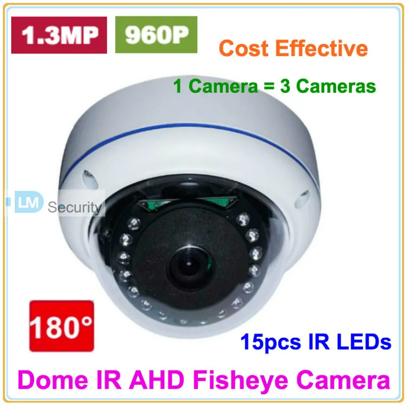 Умный стиль жизни 1.3MP 960P CMOS 180 градусов аналоговый купольный инфракрасный