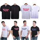 Летние повседневные футболки DSQICOND2 DSQ2 с надписью, топы с принтом, мужские хлопковые футболки с коротким рукавом и сетчатыми бейсболками, бейсболки, головные уборы