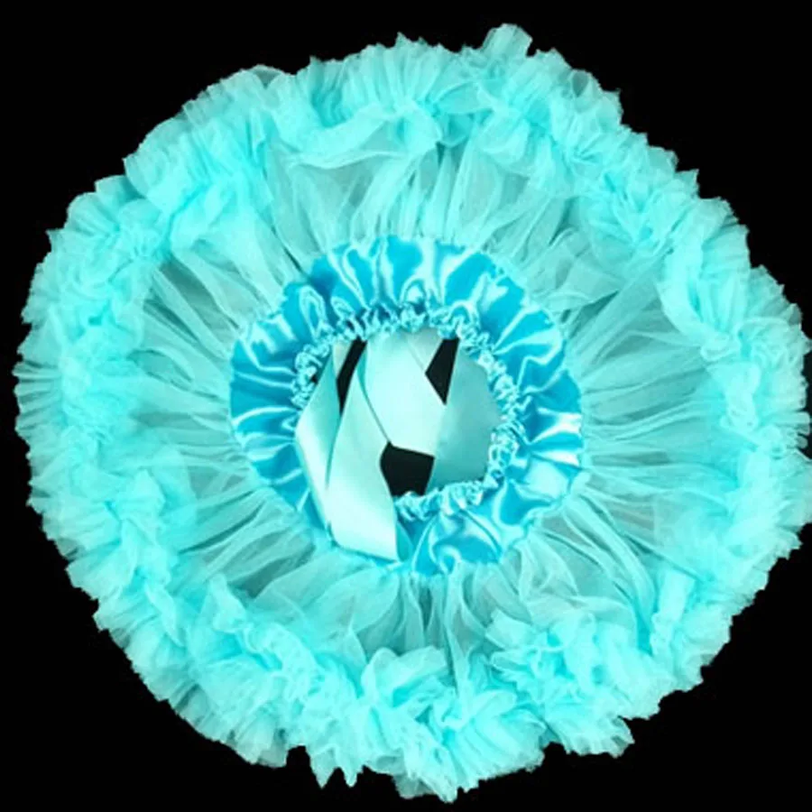 Юбка пачка для маленьких девочек Синяя юбка американка малышей Шифоновая Одежда