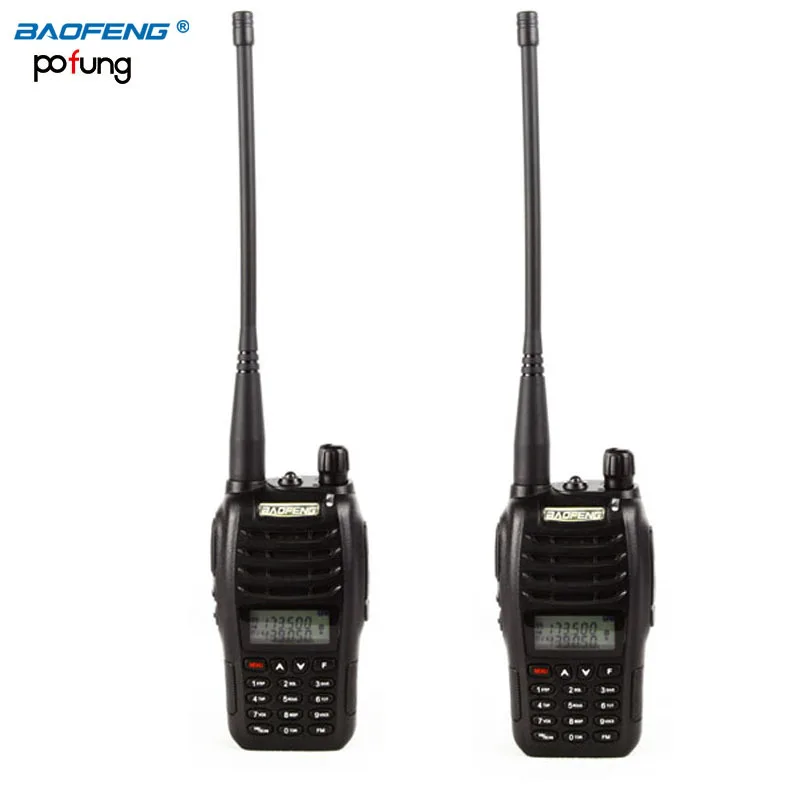 2 шт. Baofeng UV B6 профессиональная рация двухдиапазонный VHF UHF фонарик дальний