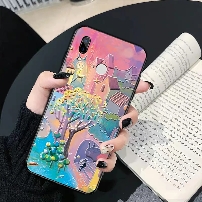 Чехол для Huawei P20 Lite черный чехол Pro телефона с рисунком феи|Бамперы| |