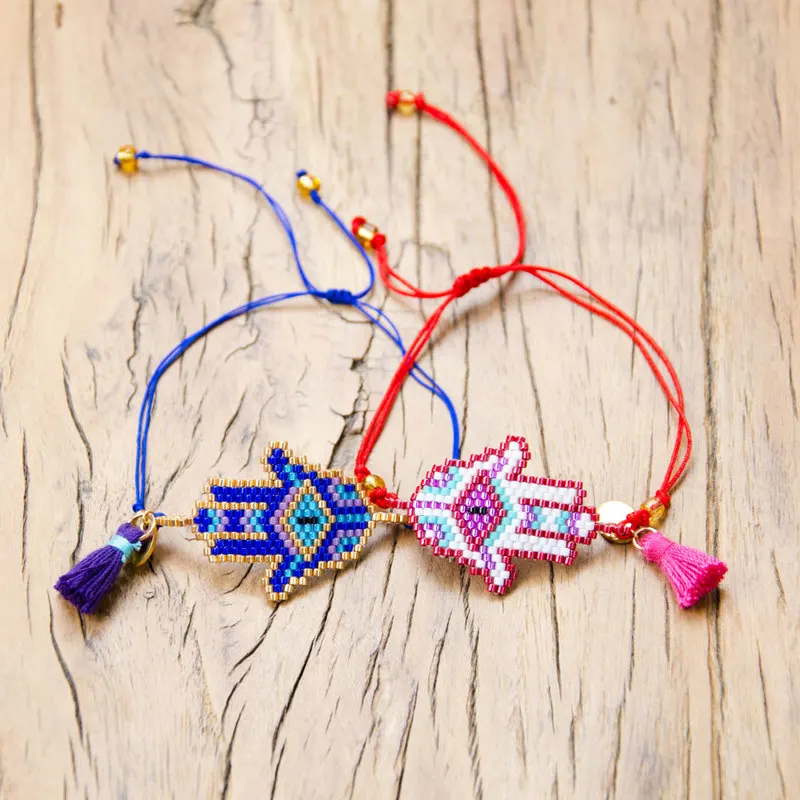 SHINUSBOHO Bracelets Delicas Kappalah Lucky Men Bracelet Hamas Hand pulseras Women Charm MIYUKI Bead mujer moda Gifts | Украшения и