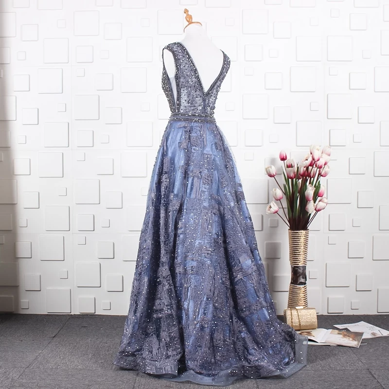 JANCEMBER vestido праздничная иллюзия v-образный вырез открытая спина молния сзади