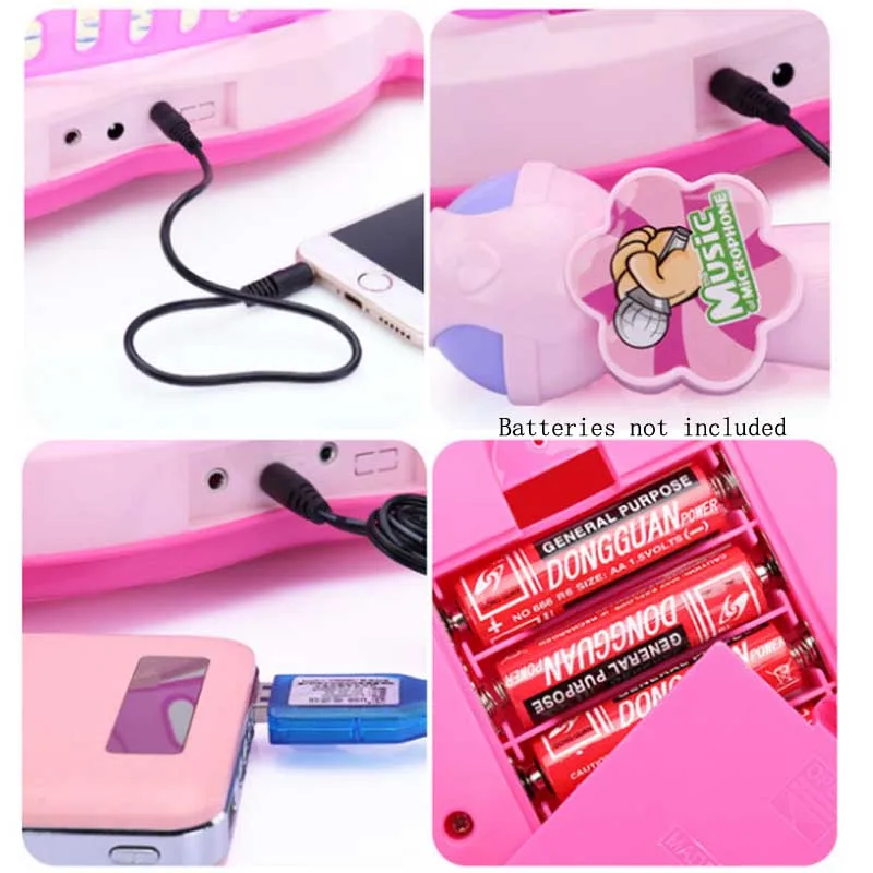 Музыкальные игрушки Usb Электронная клавиатура электрический набор для фортепиано музыкальных инструментов для детей с микрофоном и стульями для детей