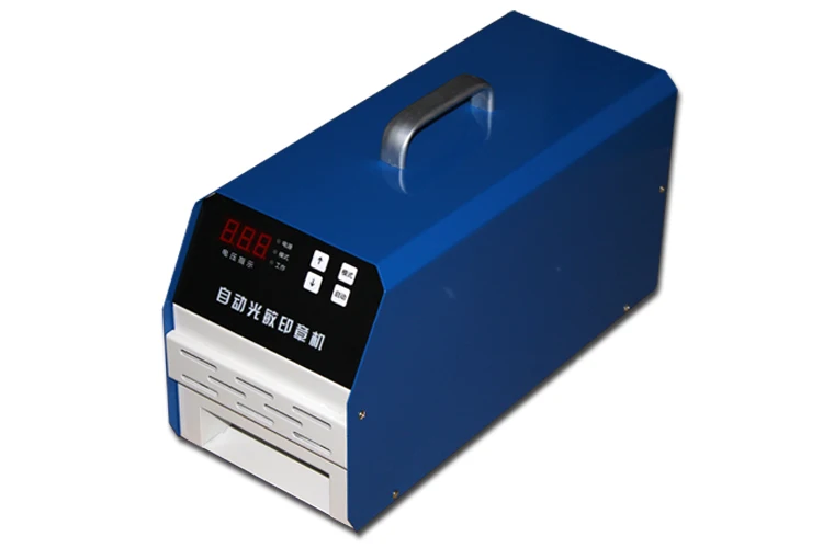 2 Exposure Lamps Digital Display Photosensitive Flash Stamp Machine Kit Selfinking Stamping Making Seal 5Pcs Holder Film Pad