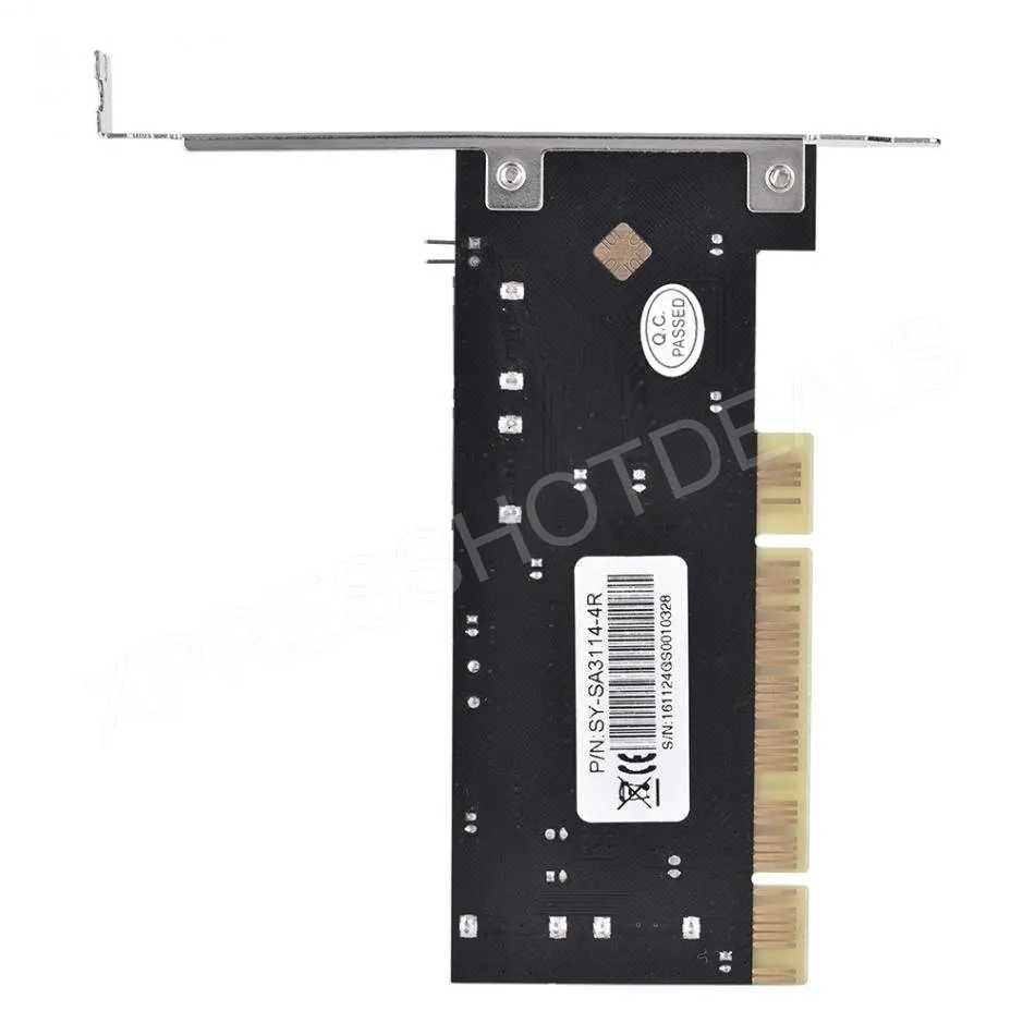 PCI 4 порта SATA внутренняя плата контроллера RAID с низкопрофильным кронштейном|Платы